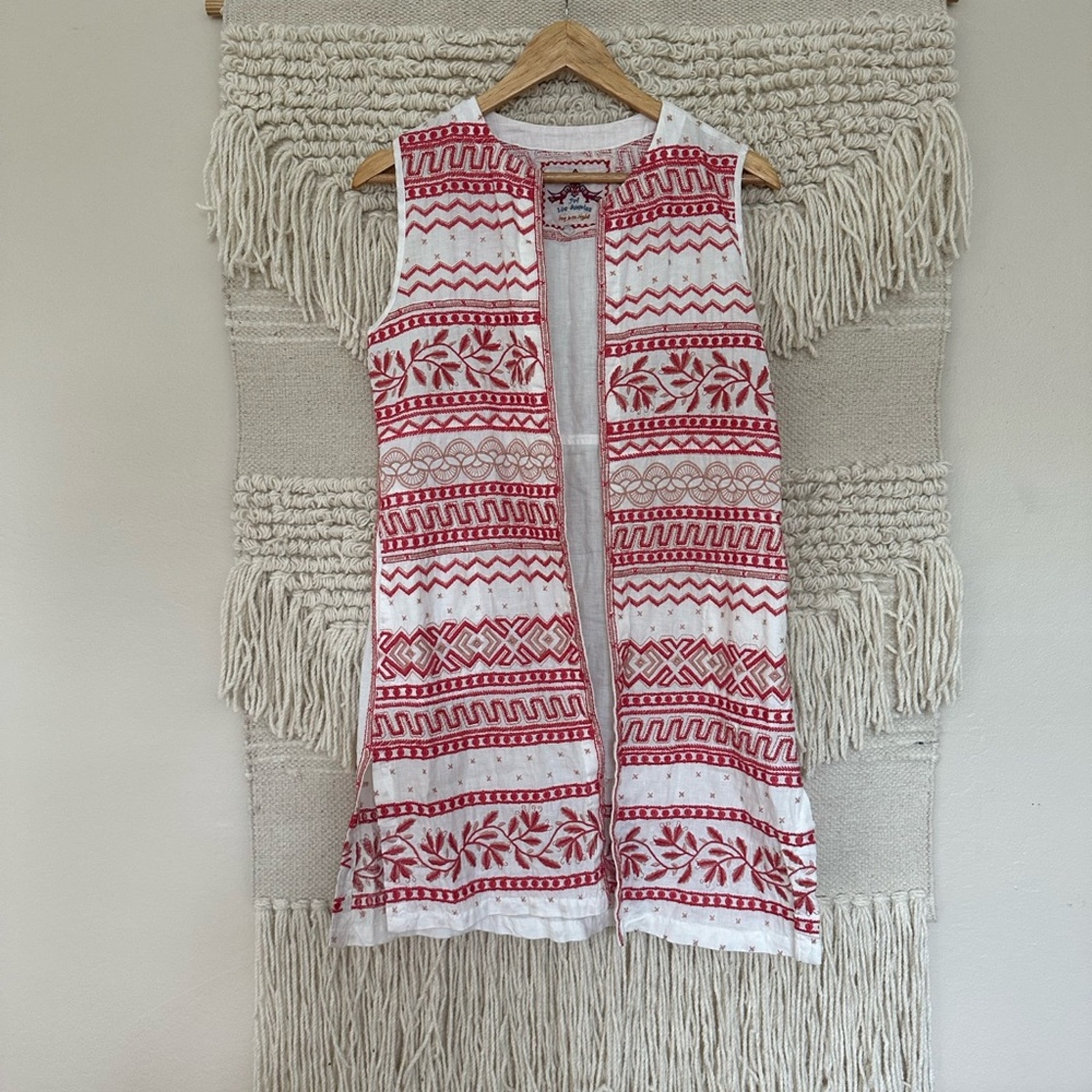 Johnny Was Dahlia Slim Embroidered Vest